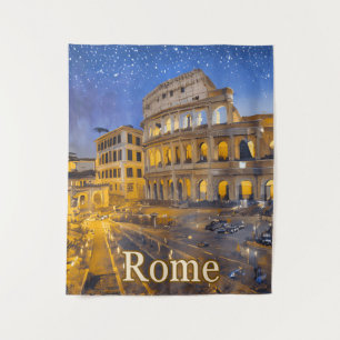 Tenture Le Colisée à Rome la nuit