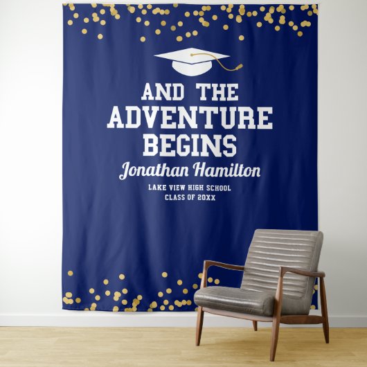Tenture Le commencement de l'aventure Fond de décor pour f (En situation)