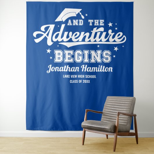 Tenture Le commencement de l'aventure Fond de décor pour f (En situation)