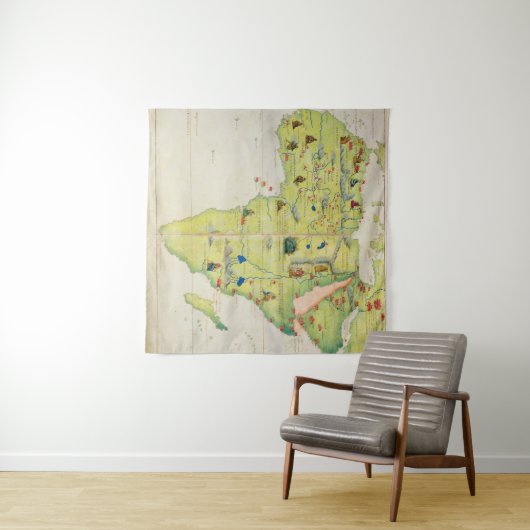 Tenture Le continent de l'Afrique (En situation (horizontale))