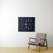 Tenture Le cycle de la Lune et signification des phases (En situation (horizontale))