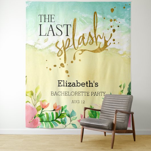 Tenture Le dernier splash Bachelorette Party Contexte (En situation)