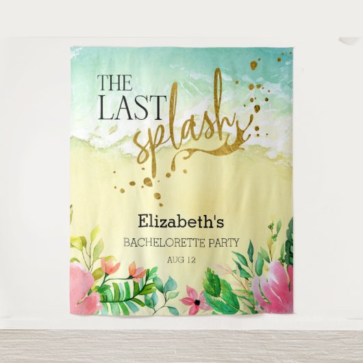 Tenture Le dernier splash Bachelorette Party Contexte (Devant)