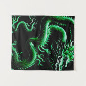 Tenture Le Dragon Vert (Devant (Horizontal))