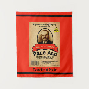 Tenture Le Étiquette Pale Ale de M. Molotov