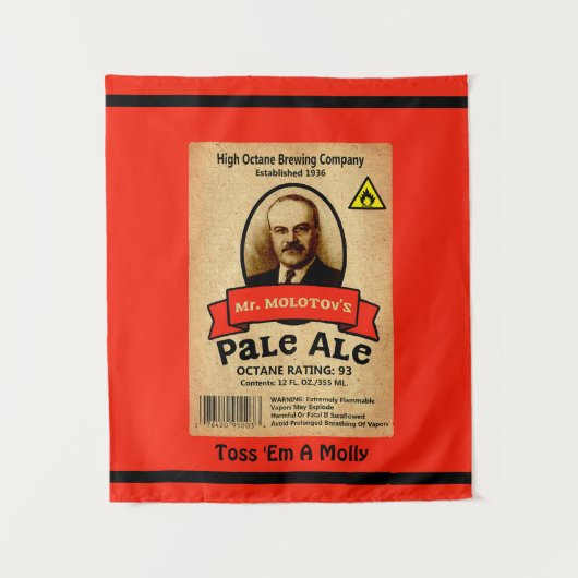Tenture Le Étiquette Pale Ale de M. Molotov (Devant)