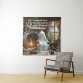 Tenture Le fantôme d'Ember Hollow Halloween (En situation)