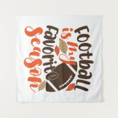 Tenture Le football est ma saison préférée (Devant (Horizontal))