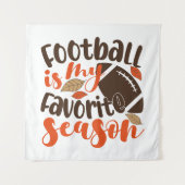 Tenture Le football est ma saison préférée (Devant)