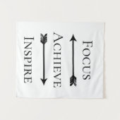 Tenture Le foyer réalisent inspirent les flèches noires (Devant (Horizontal))