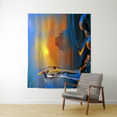 Tenture Le guerrier (En situation)