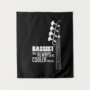Tenture Le guitariste bassiste sera toujours plus cool que