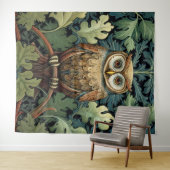 Tenture Le hibou sur un chêne (En situation (horizontale))
