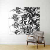 Tenture Le jardin Fuchsia (En situation (horizontale))