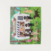 Tenture Le laboratoire lèche la crème glacée Labradors (Devant)