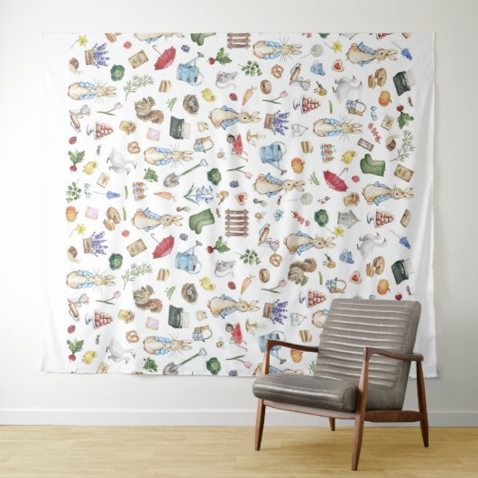 Tenture Le lapin Peter (En situation (horizontale))