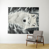 Tenture Le Loup Blanc (En situation (horizontale))
