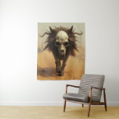 Tenture Le loup Totemwolf Totenkopf diable désert (En situation)