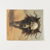 Tenture Le loup Totemwolf Totenkopf diable désert (Devant (Horizontal))