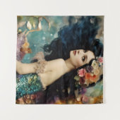 Tenture Le magnifique collage de sirènes (Devant (Horizontal))