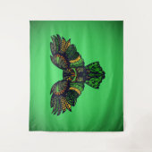 Tenture Le majestic Emerald Owl (Devant)