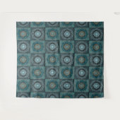 Tenture Le mandala des yeux psychédéliques gynécologiques  (Devant (Horizontal))