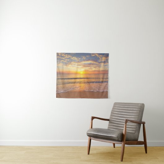 Tenture Le matin Sun au bord de la mer (En situation (horizontale))