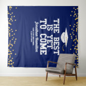 Tenture Le Mieux Est Encore À Venir Blue Grad Party Contex (En situation (horizontale))