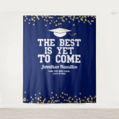 Tenture Le Mieux Est Encore À Venir Blue Grad Party Contex (Devant)