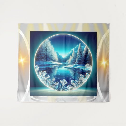 Tenture Le miroir gelé (Devant (Horizontal))