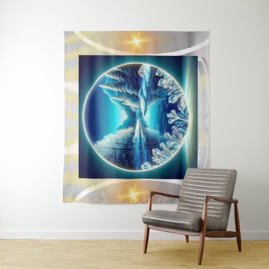 Tenture Le miroir gelé (En situation)