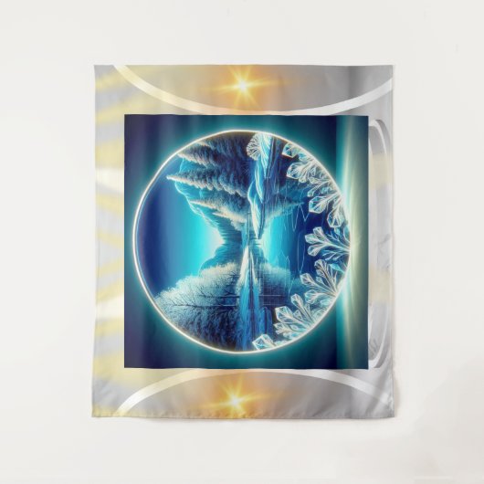 Tenture Le miroir gelé (Devant)