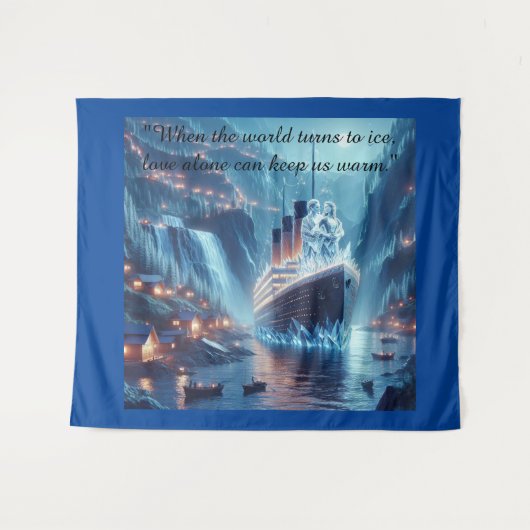 Tenture Le miroir gelé (Devant (Horizontal))