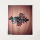 Tenture Le monde sombre et mystérieux du crâne gothique (Devant)