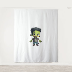 Tenture Le Monstre de Frankenstein - Caricature d'Hallowee
