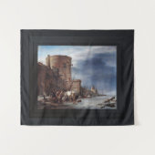 Tenture Le Mur de la ville de Haarlem en hiver (Devant (Horizontal))