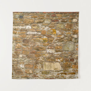 Tenture Le mur en pierre arrière - plan et texture. Haute
