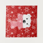 Tenture Le museau d'un ours polaire, Noël (Devant (Horizontal))