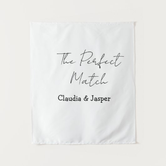 Tenture Le nom de couple parfait mariage simple couple (Devant)