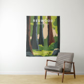 Tenture Le parc national de Redwoods (En situation)
