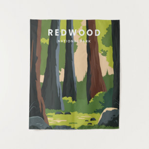 Tenture Le parc national de Redwoods