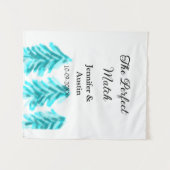 Tenture Le parfait mariage arbre de pin bleu hiver na (Devant (Horizontal))