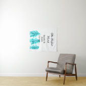 Tenture Le parfait mariage arbre de pin bleu hiver na (En situation (horizontale))