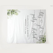 Tenture Le Parti a commencé la verdure Mariage Photo Conte (Devant (Horizontal))