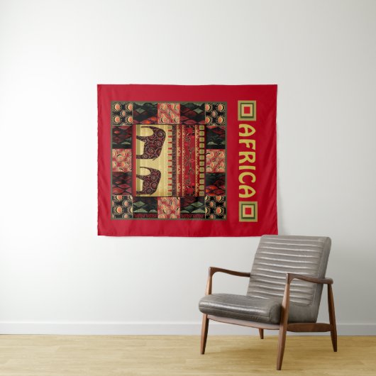 Tenture Le patchwork africain (En situation (horizontale))