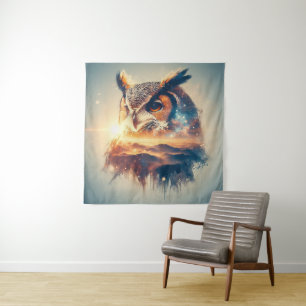 Tenture Le Paysage Onirique du Hibou