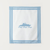 Tenture Le Petit Bateau Bleu du Garçon (Devant)