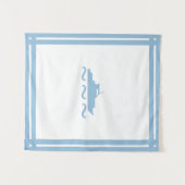Tenture Le Petit Bateau Bleu du Garçon (Devant (Horizontal))
