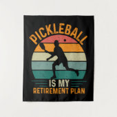 Tenture Le Pickleball Est Mon Plan De Retraite (Devant)