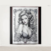 Tenture Le plaisir est mon nom moyen AI Concept Art par Xz (Devant)